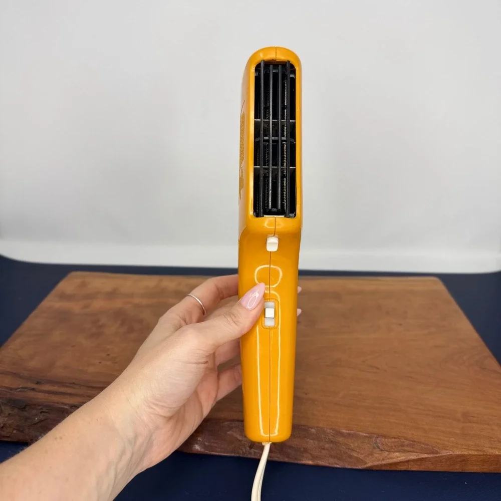 Vintage Gillette Supermax 2 Hair Dryer Yellow Model 918/919 800W 1970s Japan